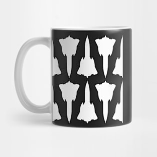 Lockheed SR-71 Blackbird - White Pattern Design Mug